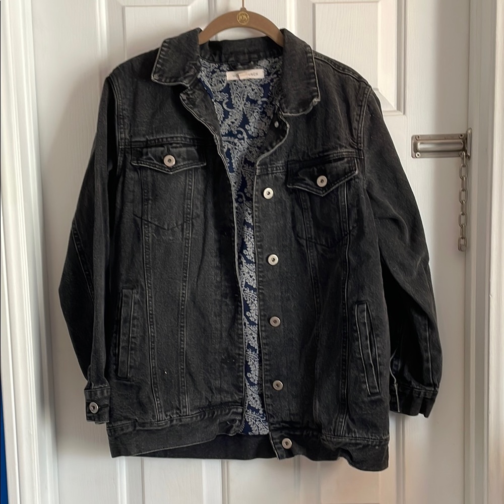 Honey Punch Black Jean Jacket